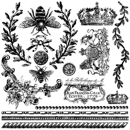 RETIRED Queen Bee IOD Décor Stamp