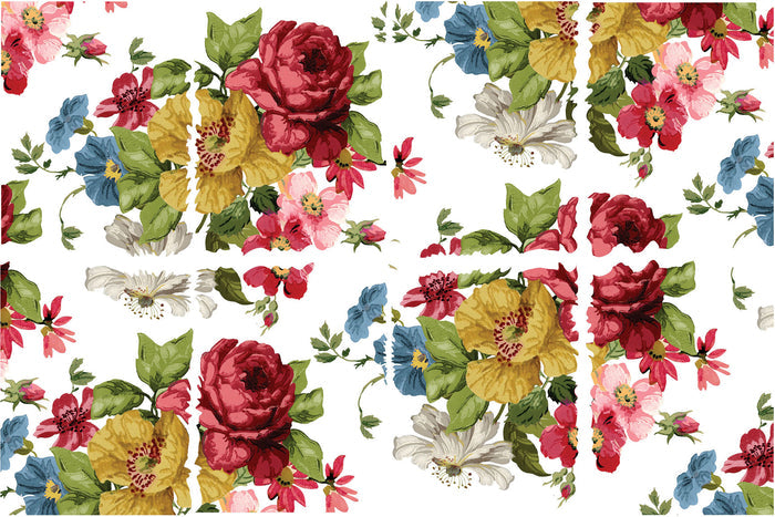 RETIRED Wall Flower Decor IOD Transfer 12×16