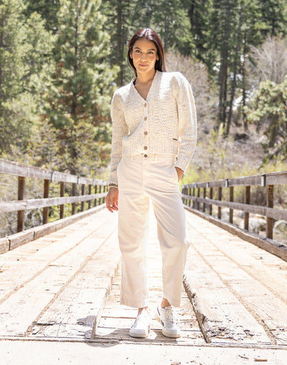 Rex Wide Leg: Birch - FINAL SALE