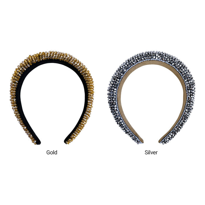 Rhinestone Padded Headband - ikatehouse