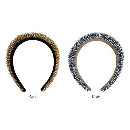 Rhinestone Padded Headband - ikatehouse