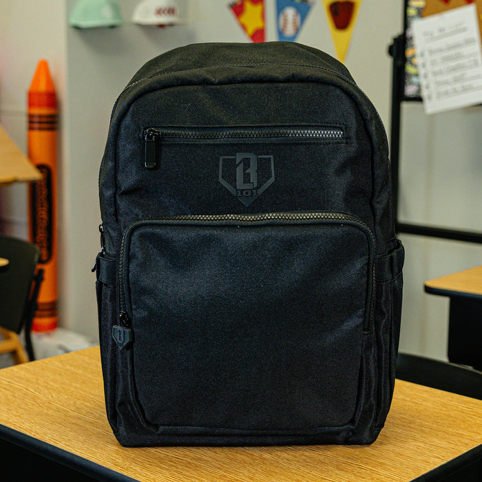 Black Rotation backpack — back view