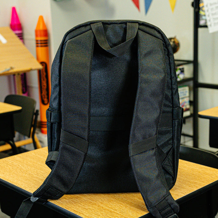 Black Rotation backpack — back view