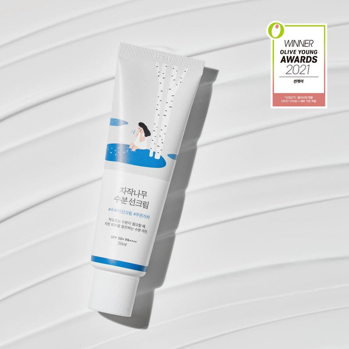 ROUND LAB Birch Juice Moisturizing Sunscreen SPF50+PA++++ 50ml (Blue)