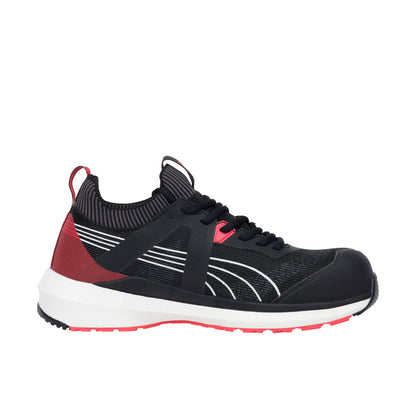 PUMA Safety Men's Turbo Low Comp Toe SD Work Shoe Work Shoes PUMA Safety Black Red 10 M