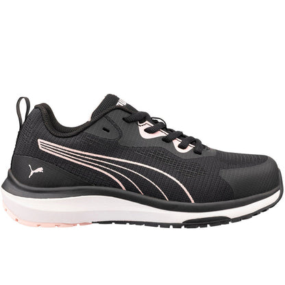 PUMA Safety Women's Celerity Knit 2.0 Low SD Steel Toe Work Shoe Work Shoes PUMA Safety Black Rose 10 M