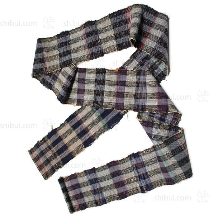 Sakiori Obi | Recycled Silk Upcycled Ragweave Belt