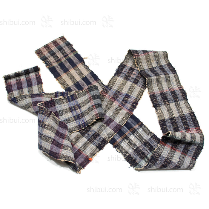 Sakiori Obi | Recycled Silk Upcycled Ragweave Belt