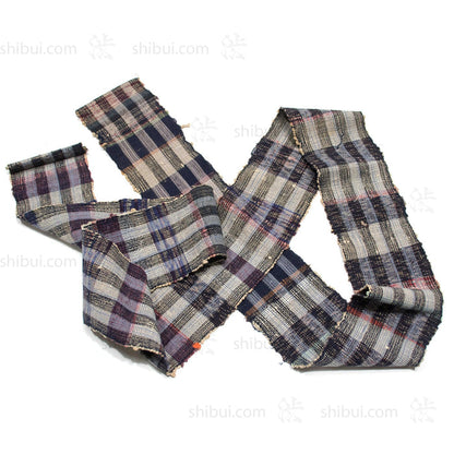 Sakiori Obi | Recycled Silk Upcycled Ragweave Belt