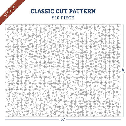 Classic Wooden Puzzles / 510pc - 16"x20" / Classic