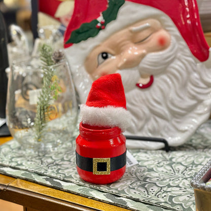 Santa Hat Jar