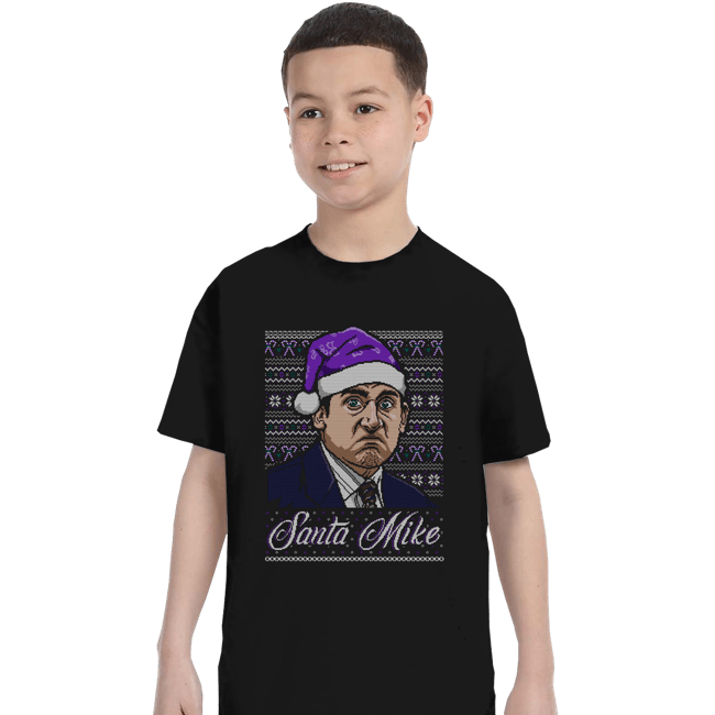 Shirts T-Shirts, Youth / XS / Black Santa Mike