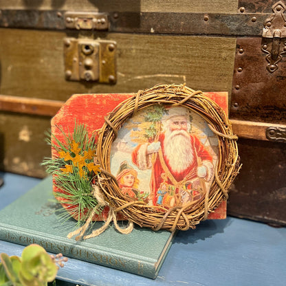 Santa Wreath Board