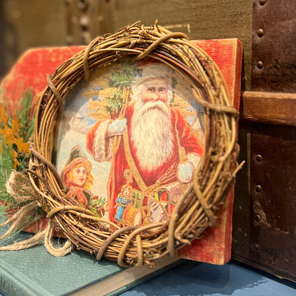 Santa Wreath Board