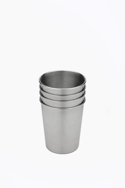 Set of 4 Stainless Steel Toddler Cups