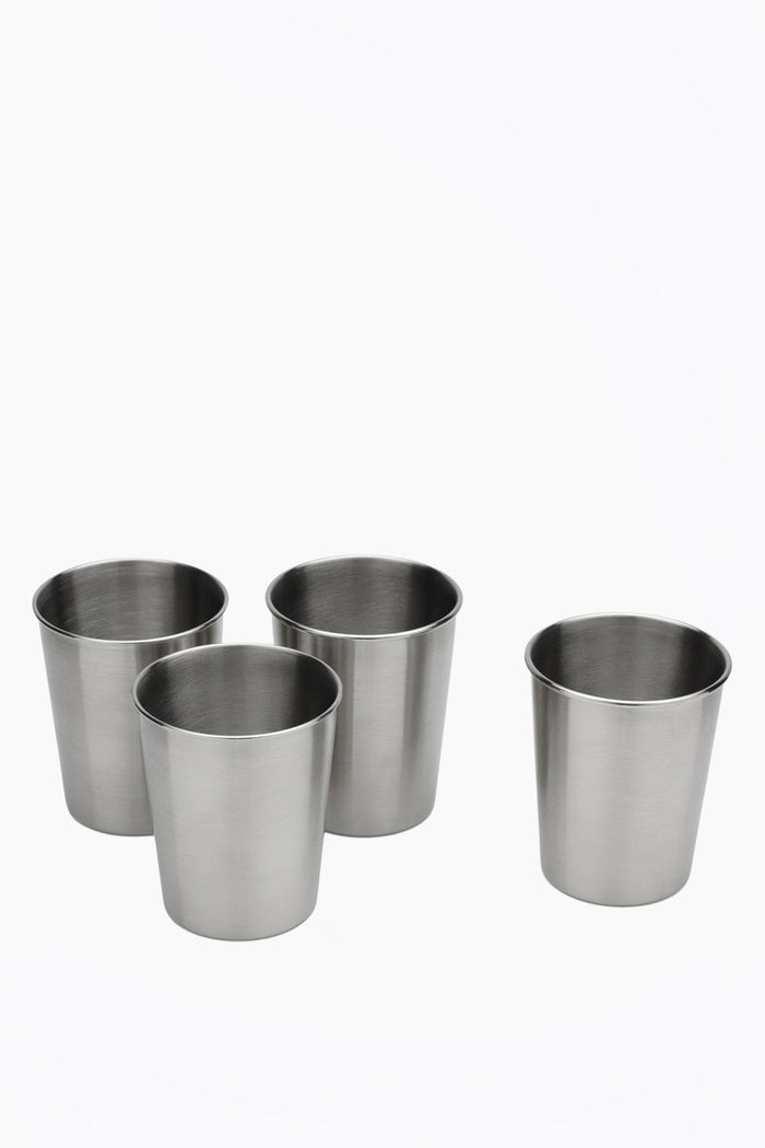 Set of 4 Stainless Steel Toddler Cups