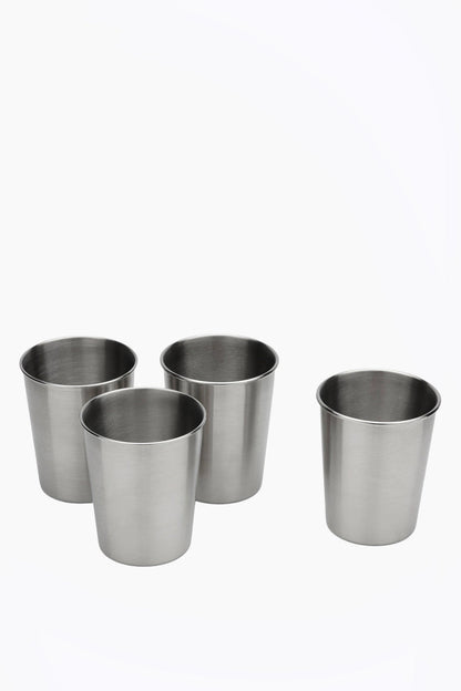 Set of 4 Stainless Steel Toddler Cups