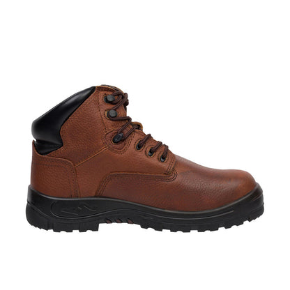 Sfellas Men's Poseidon Metatarsal Guard Puncture Resistant Comp Toe Work Boot Work Boots Genuine Grip Brown 10 M