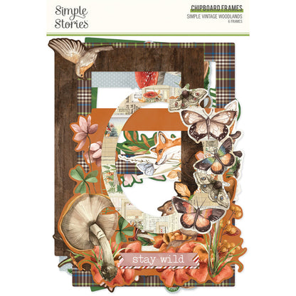 Simple Stories - Chipboard Frames - Simple Vintage Woodlands. 6 Chipboard Frames. Available at Embellish Away located in Bowmanville Ontario Canada.