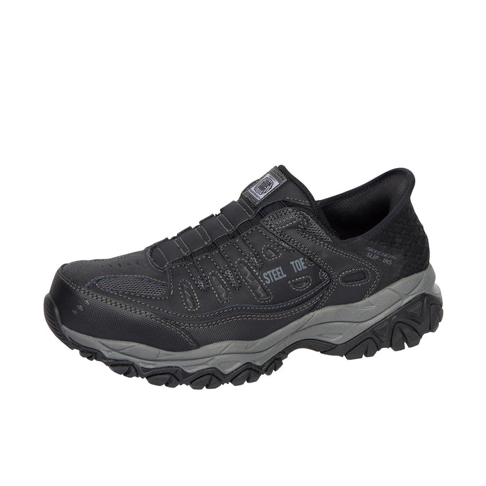 Skechers Men's Cankton - Faison Steel Toe Work Shoe Work Shoes Skechers