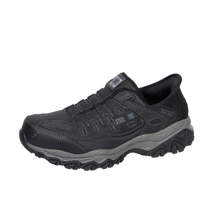 Skechers Men's Cankton - Faison Steel Toe Work Shoe Work Shoes Skechers