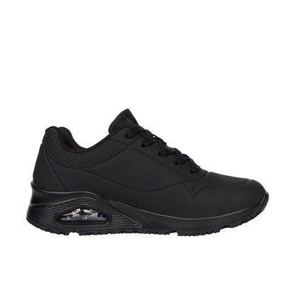 Skechers Women's Uno Soft Toe Work Shoe Work Shoes Skechers Black 10 M