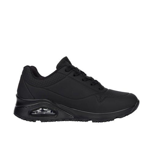 Skechers Women's Uno Soft Toe Work Shoe Work Shoes Skechers Black 10 M