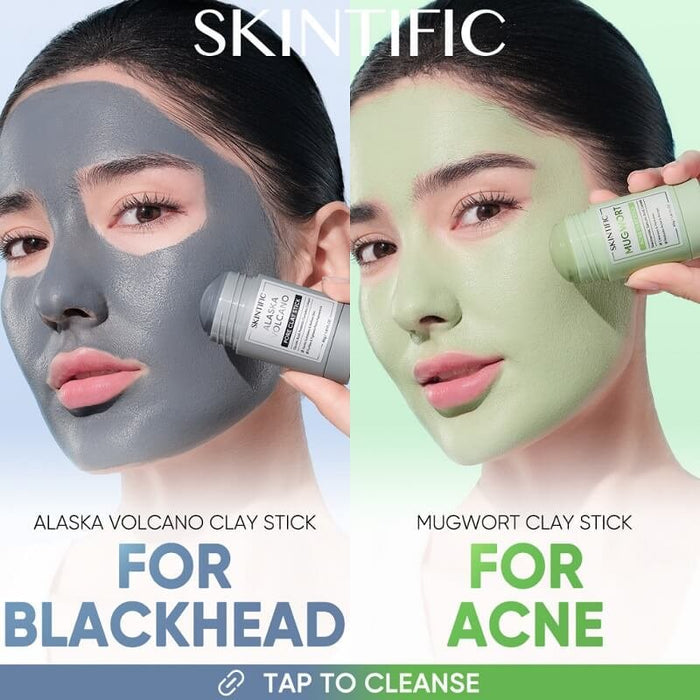 Skintific Alaska Volcano Pore Clay Stick 40g سكينتفيك بركان ألاسكا المسام عصا الطين - Princess Cosmetics Qatar