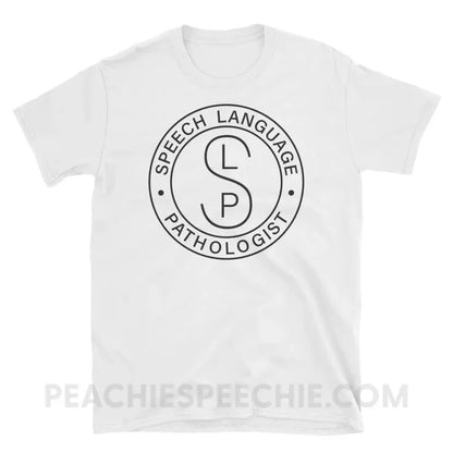 SLP Emblem Classic Tee - White / S - T-Shirts & Tops peachiespeechie.com