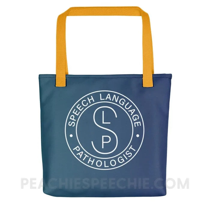 SLP Emblem Tote Bag - Yellow - Bags peachiespeechie.com