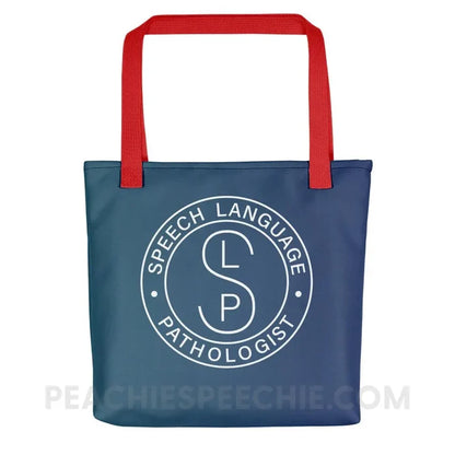 SLP Emblem Tote Bag - Red - Bags peachiespeechie.com