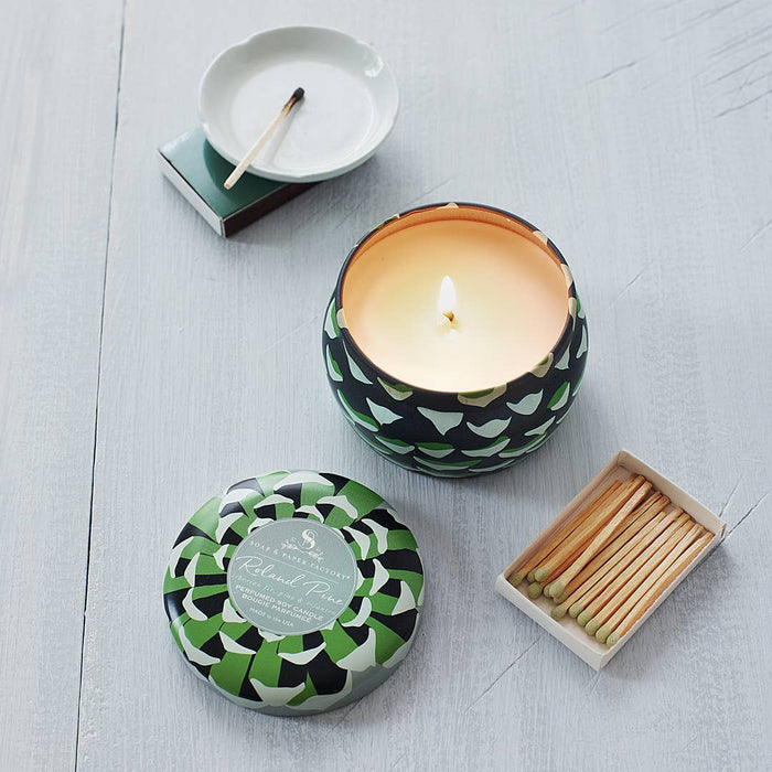 Small Tin Soy Candle | Roland Pine