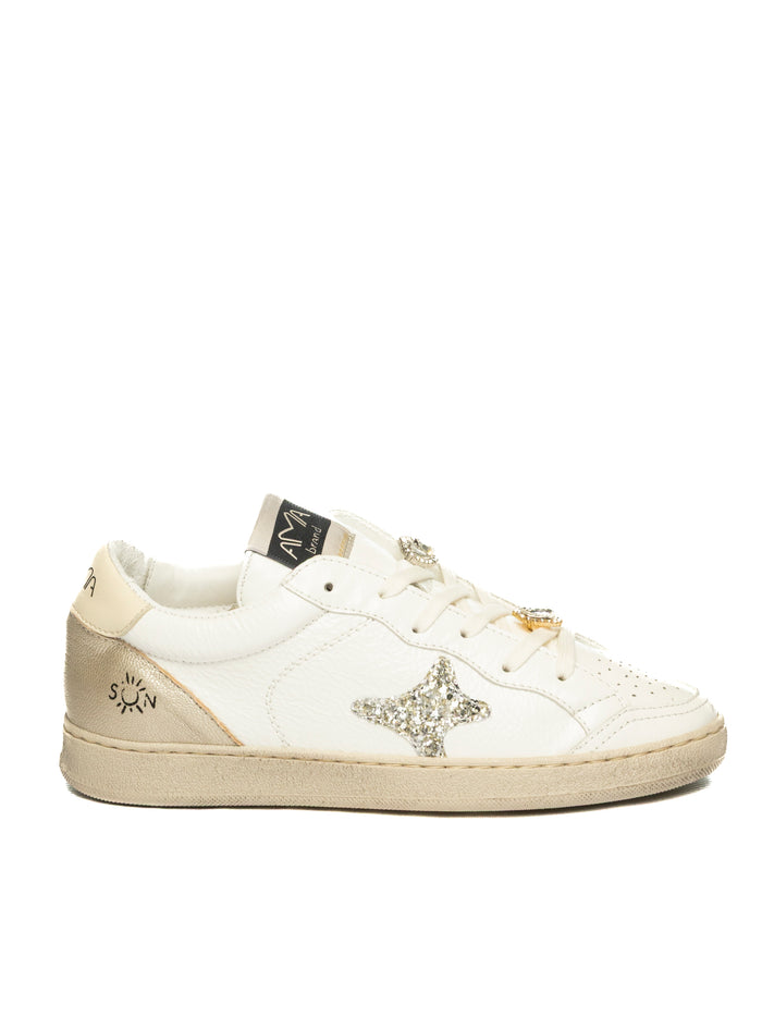 AMA BRAND DELUXE Sneaker sun bianco/platino SUN D 4384-BIA/PLATINO