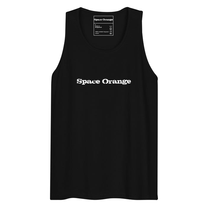 Space Orange Men’s premium tank top