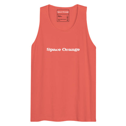 Space Orange Men’s premium tank top