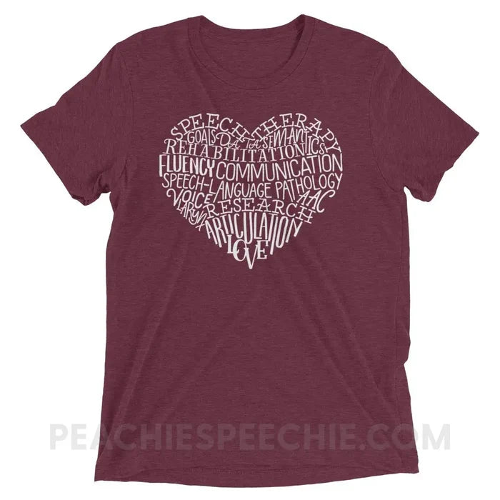 Maroon Triblend / XS
