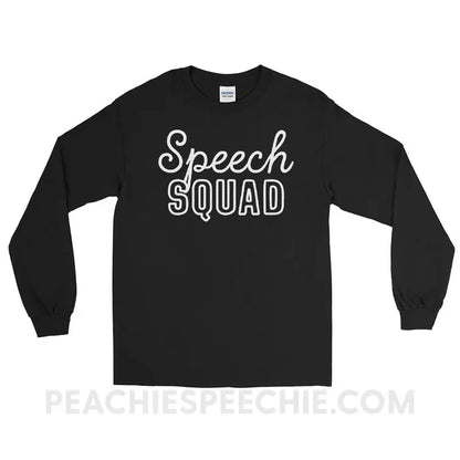 Speech Squad Long Sleeve Tee - Black / S - T-Shirts & Tops peachiespeechie.com