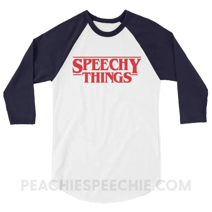 Speechy Things Baseball Tee - T-Shirts & Tops peachiespeechie.com