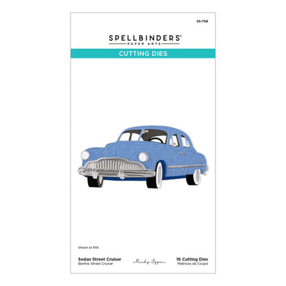 Spellbinders - Die - Sedan Street Cruiser. By Mindy Eggen. Available at Embellish Away located in Bowmanville Ontario Canada.