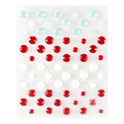 Spellbinders - Gemstones - Dear Santa. Includes 60 self-adhesive gemstones. Available at Embellish Away in Bowmanville Ontario Canada.
