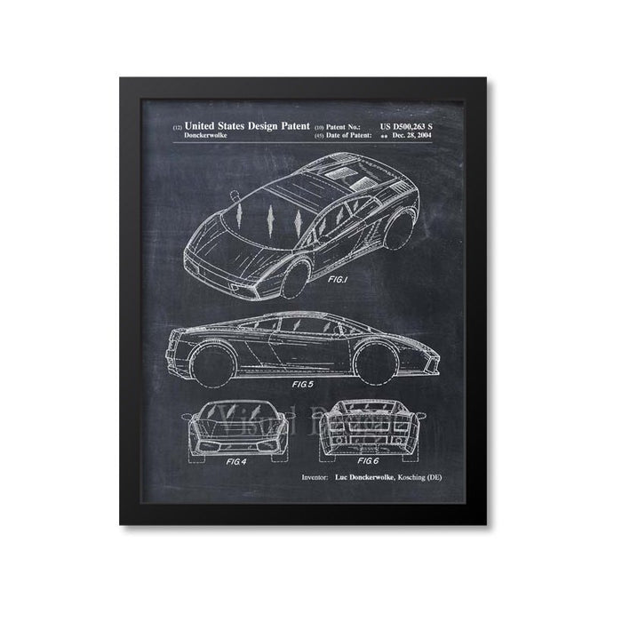 Lamborghini Patent Print