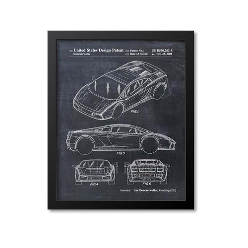 Lamborghini Patent Print