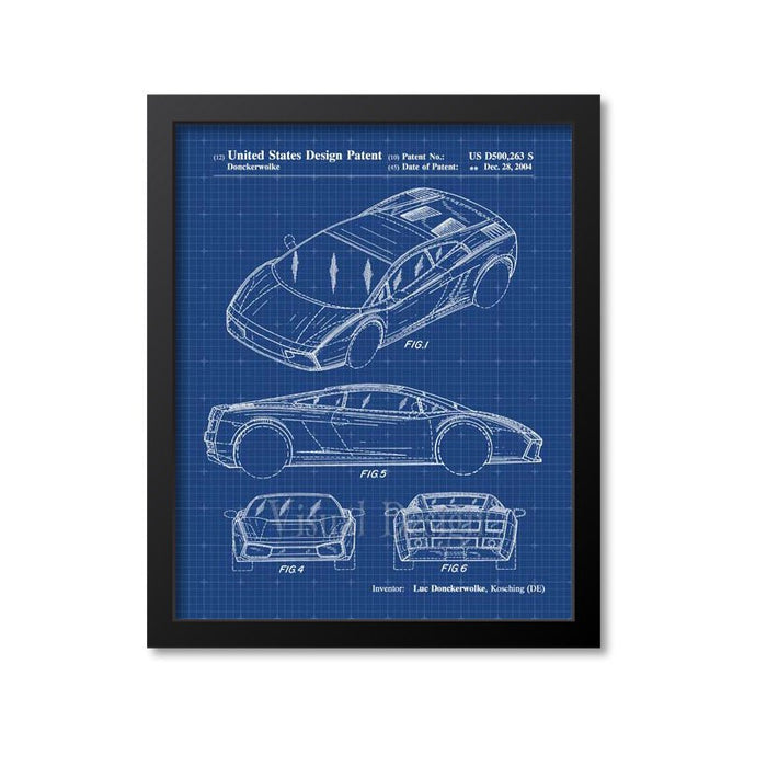 Lamborghini Patent Print