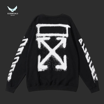 Off - White Spray Arrows Sweatshirt - ESSENTIALS EGYPT