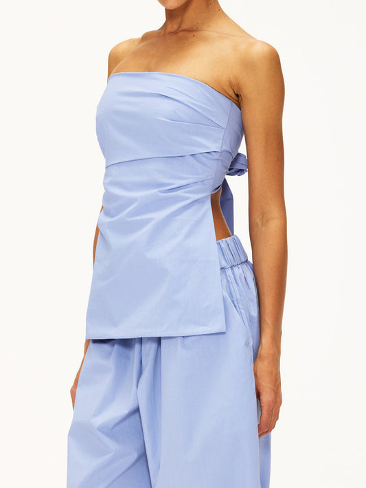 St. Agni Strapless Tie Back Top