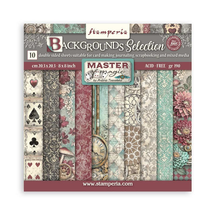 Stamperia - 8X8 Backgrounds Paper Pad - Master of Magic
