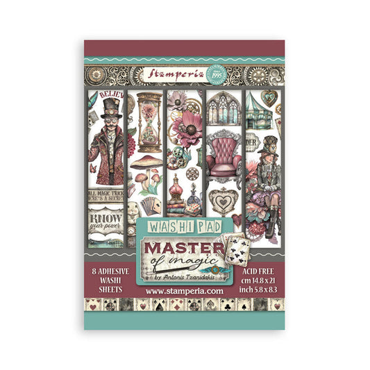 Stamperia - A5 Washi Pad - Master of Magic. Available at Embellish Away located in Bowmanville Ontario Canada.