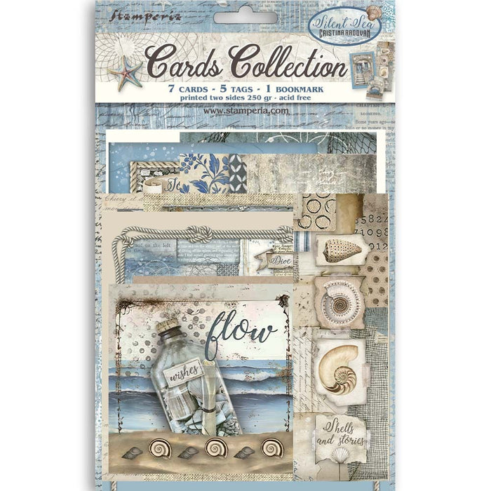 Stamperia - Cards Collection - Silent Sea. Available at Embellish Away located in Bowmanville Ontario Canada.