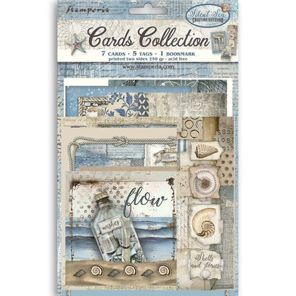 Stamperia - Cards Collection - Silent Sea. Available at Embellish Away located in Bowmanville Ontario Canada.