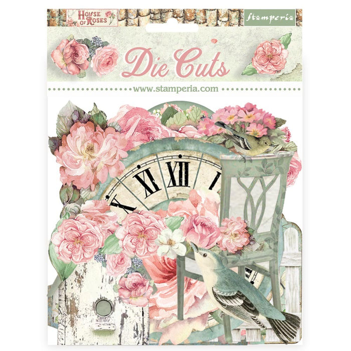 Stamperia - Die Cuts - House of Roses. Available at Embellish Away located in Bowmanville Ontario Canada.